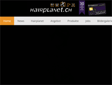 Tablet Screenshot of hairplanet.ch